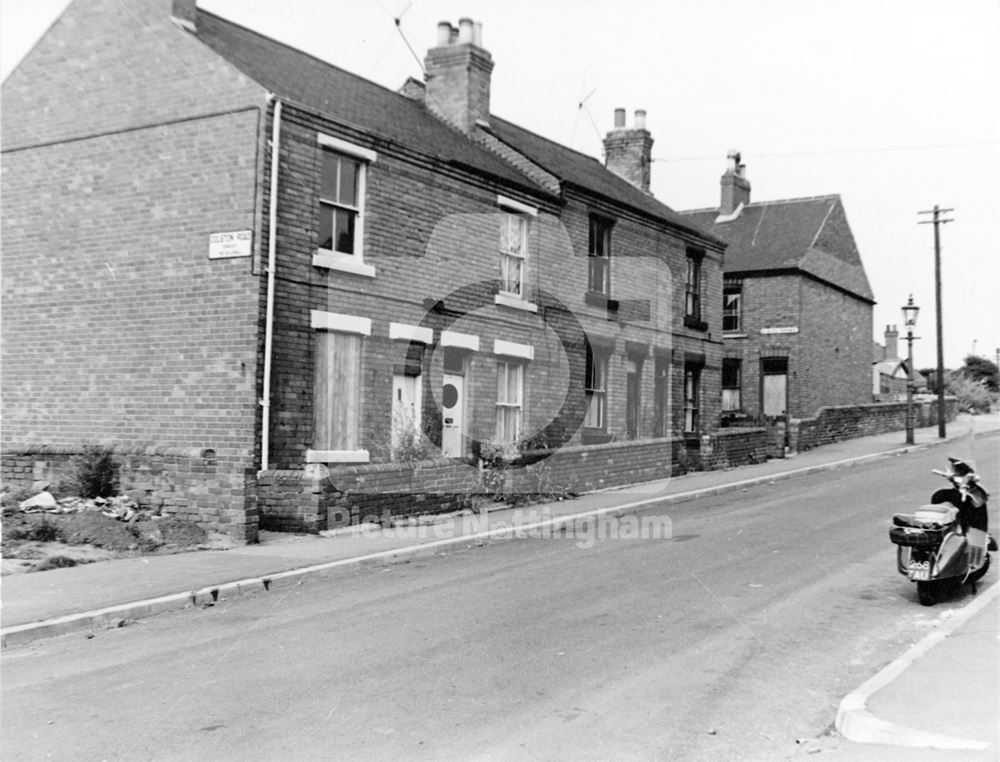 Colston Road and 1-7 St Giles Terrace, Bulwell, Nottingham, 1965