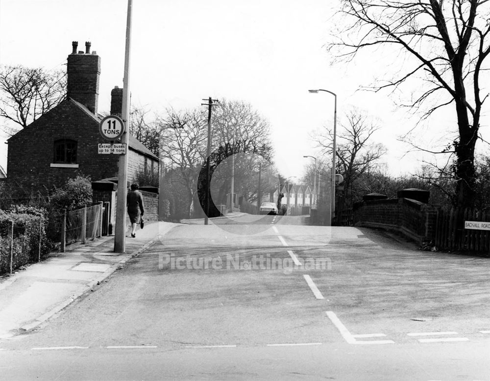 Cinderhill Road taken from the junction with Bagnall Road