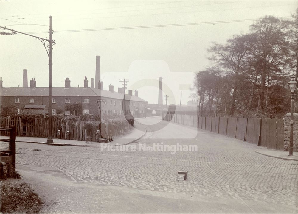 Cinderhill Road, Nuthall Road Before Widening, Nottingham, 1923