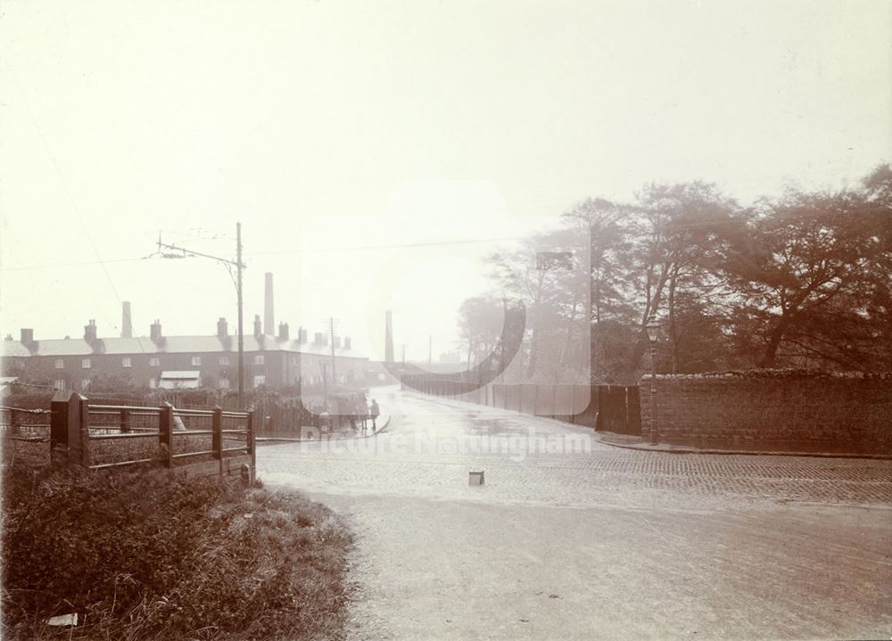 Cinderhill Road, Nuthall Road Before Widening, Nottingham, 1923