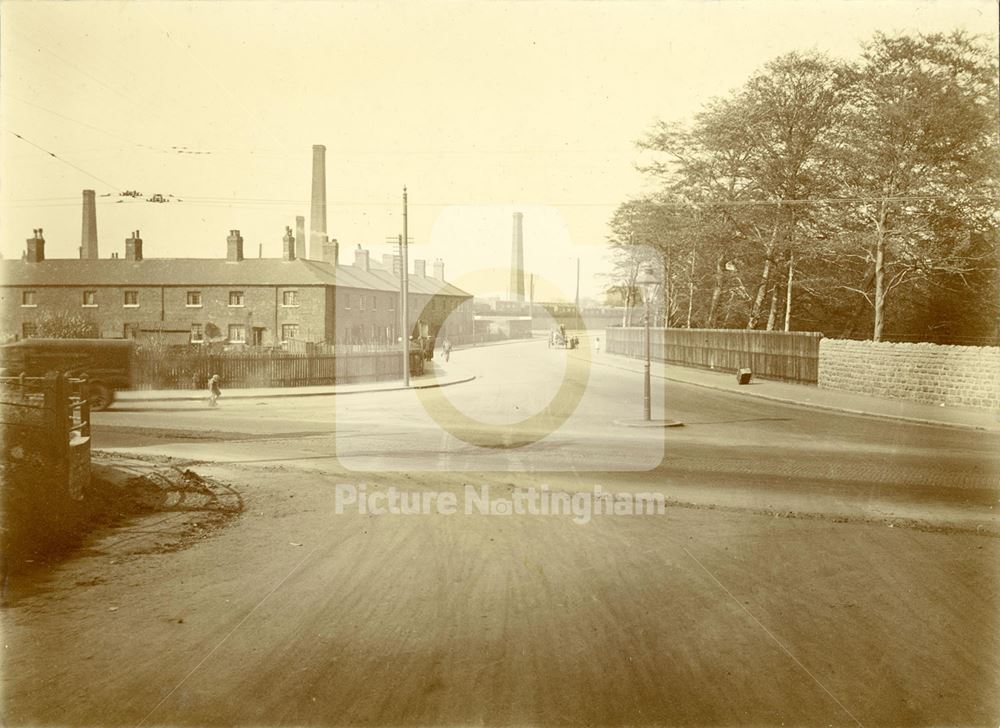 Cinderhill Road and Nuthall Road Junction, Nottingham, 1925