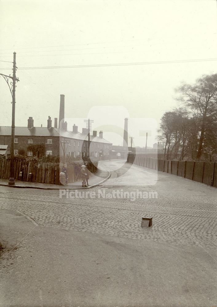 Cinderhill Road, Nuthall Road Before Widening, Nottingham, 1923