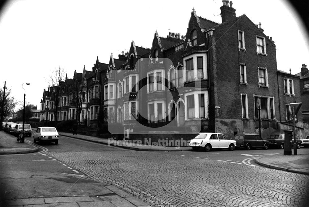 Addison Street, looking north from the junction with Peel Street