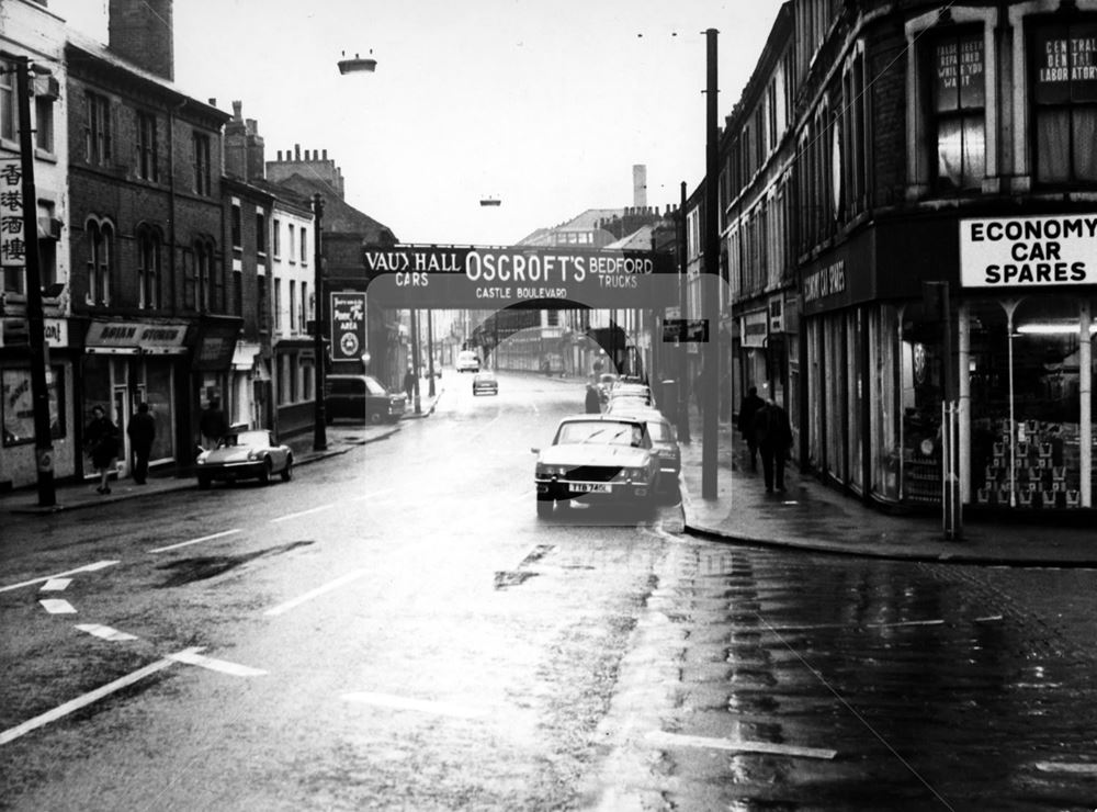 Arkwright Street looking south from Summers Street