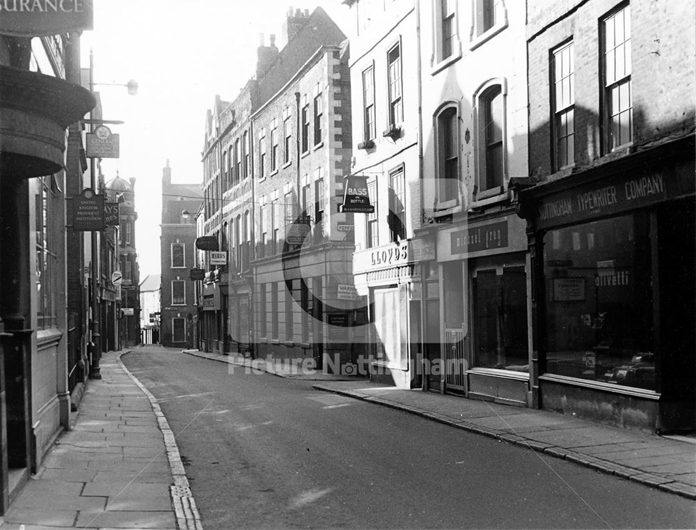 Bridlesmith Gate west side looking south