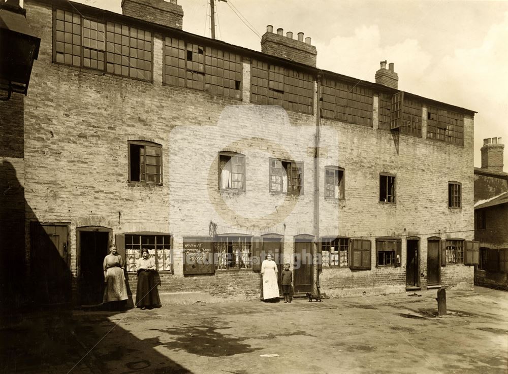 Frame-knitters houses, Chapel Yard, Cross Street