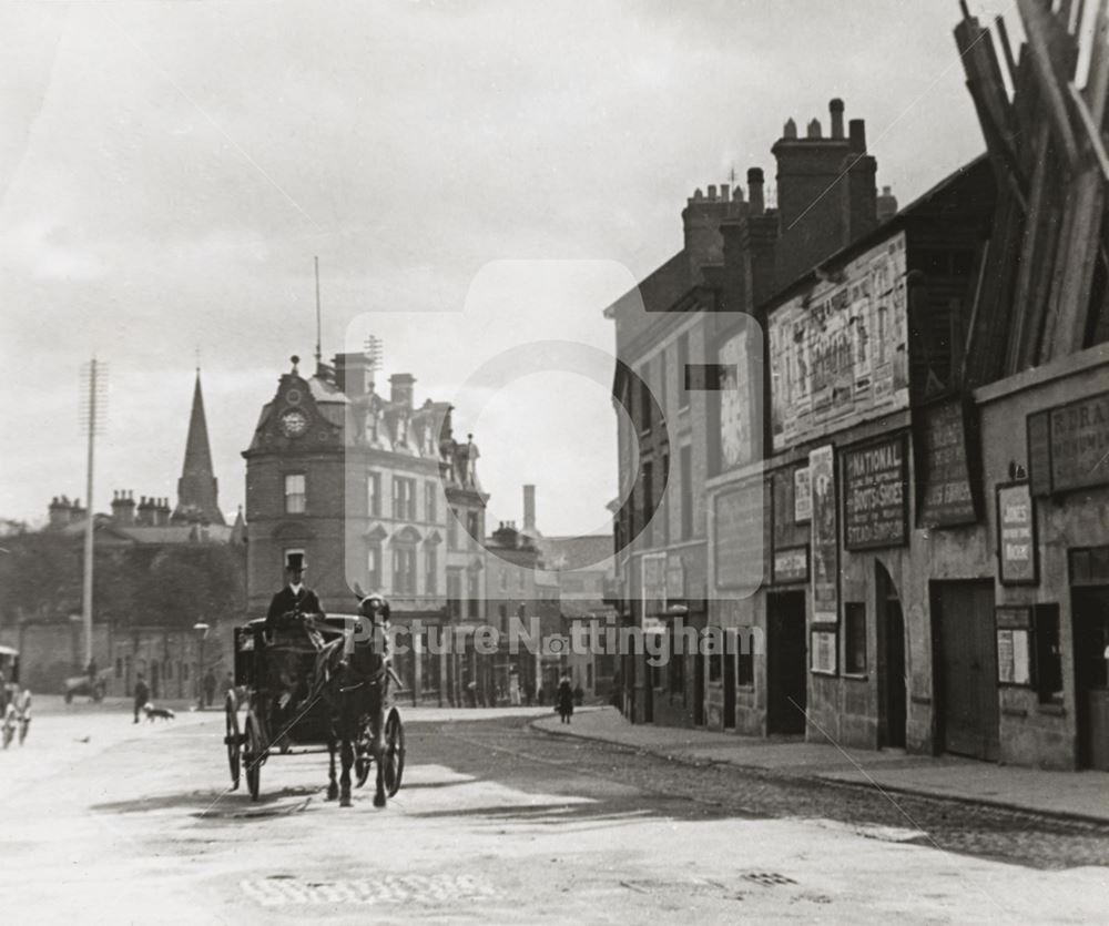 Derby Road back to the junction with Talbot Street