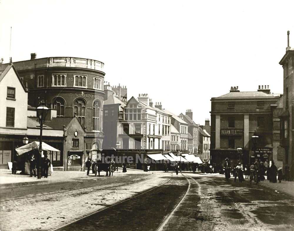 Derby Road at the junction with Parliament Street