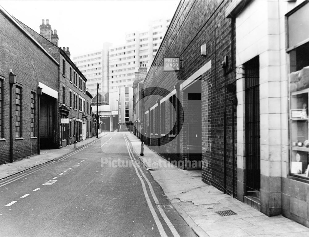 Howard Street taken from Huntingdon Street, Nottingham, 1974