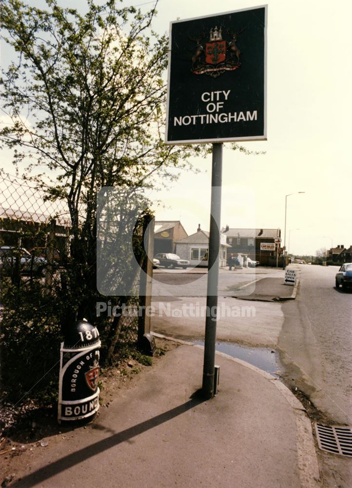 Bulwell, Borough and (now) City Boundary