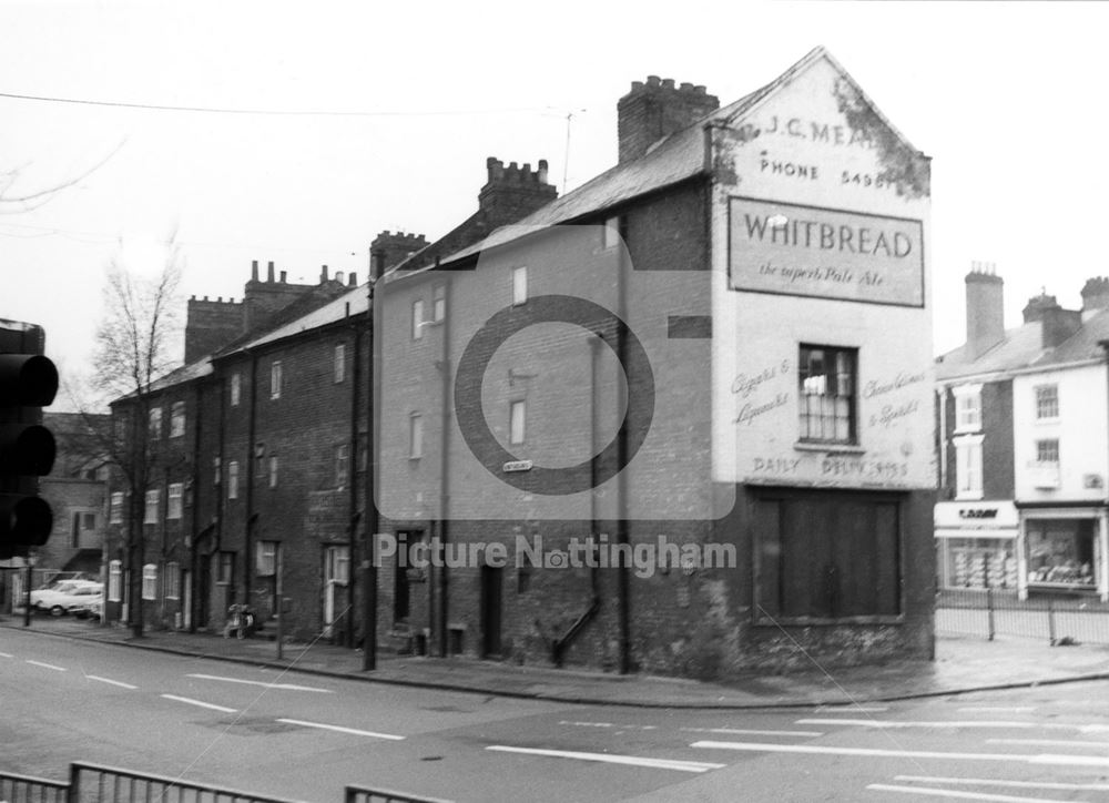 Huntingdon Street at the junction with Mansfield Road