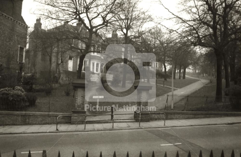 Corporation Oaks from Woodborough Road, St Ann's, Nottingham, 1974