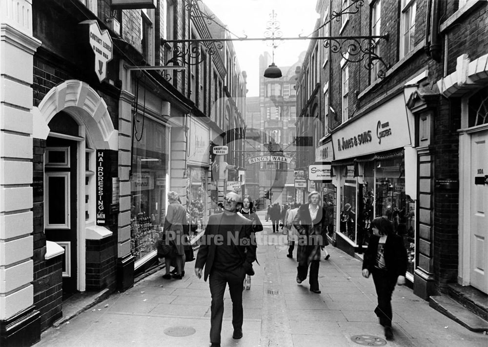 Kings Walk, Nottingham, 1975