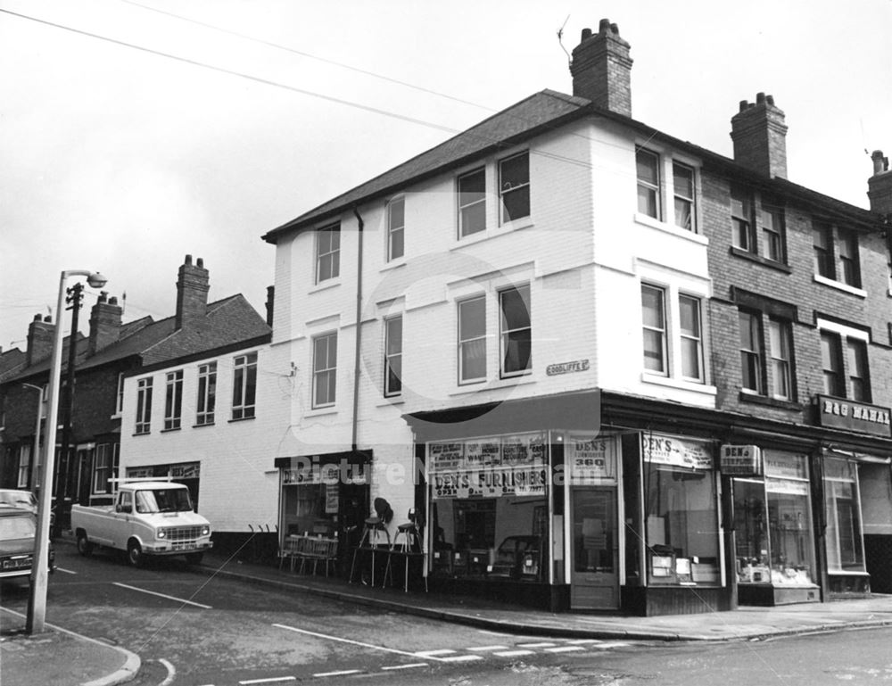 Goodliffe Street and Radford Road, Hyson Green, 1977