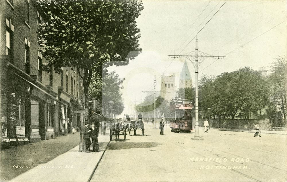 Mansfield Road looking north