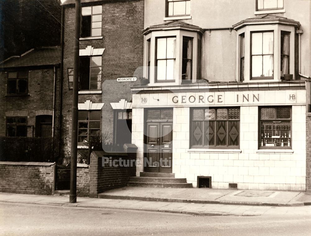 Moorgate Street, George Inn, 1958