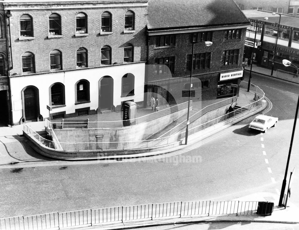 Maid Marian Way, Nottingham, c 1970