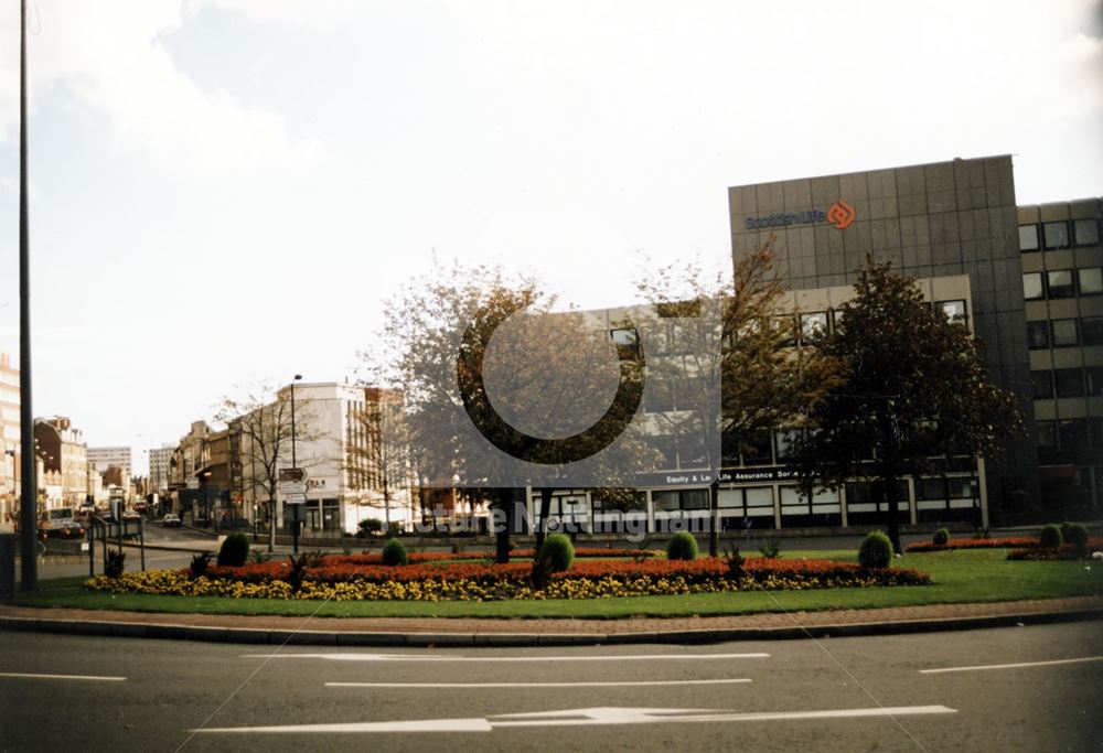 Derby Road Looking South-East, Nottingham, 1990