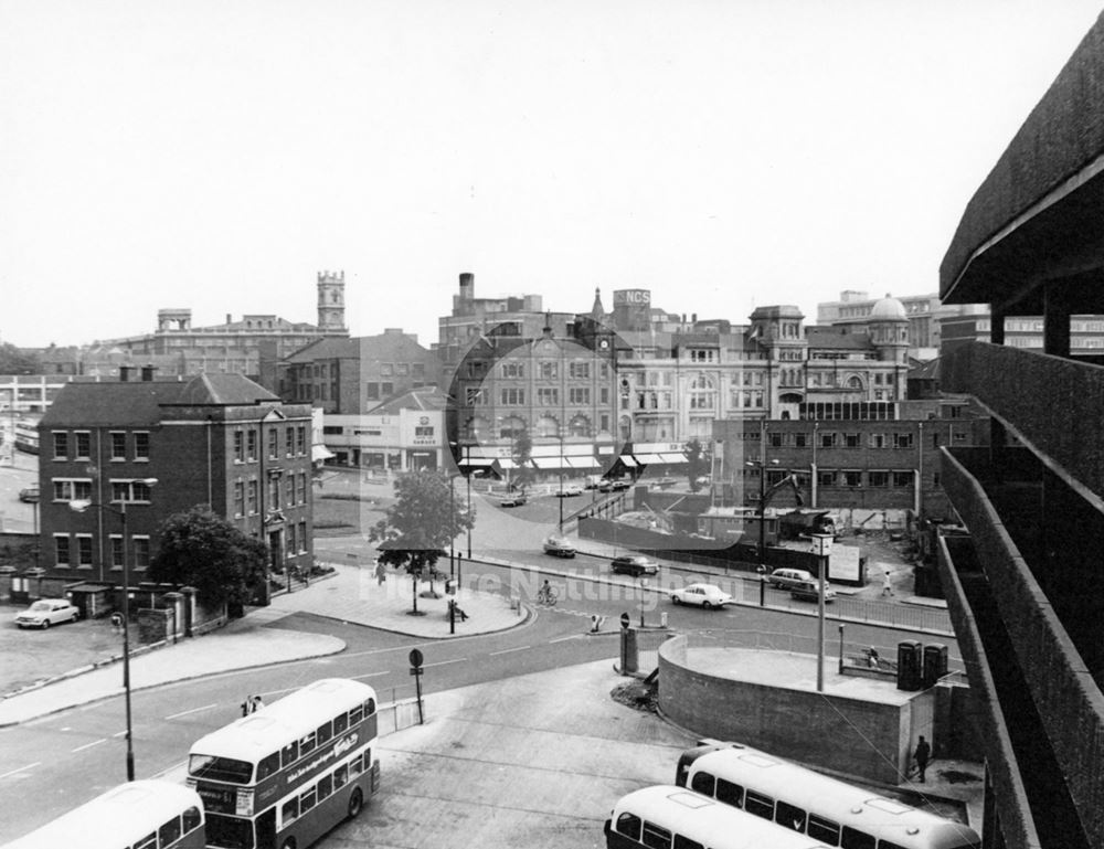 Maid Marian Way, Nottingham, 1971