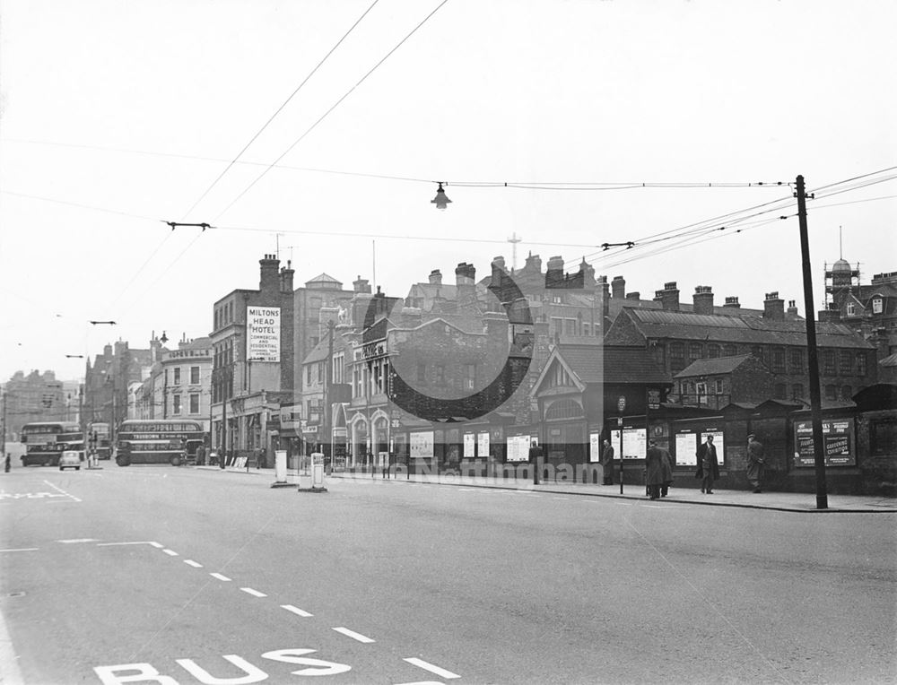 Lower Parliament Street and Victoria Station Entrance, Nottingham