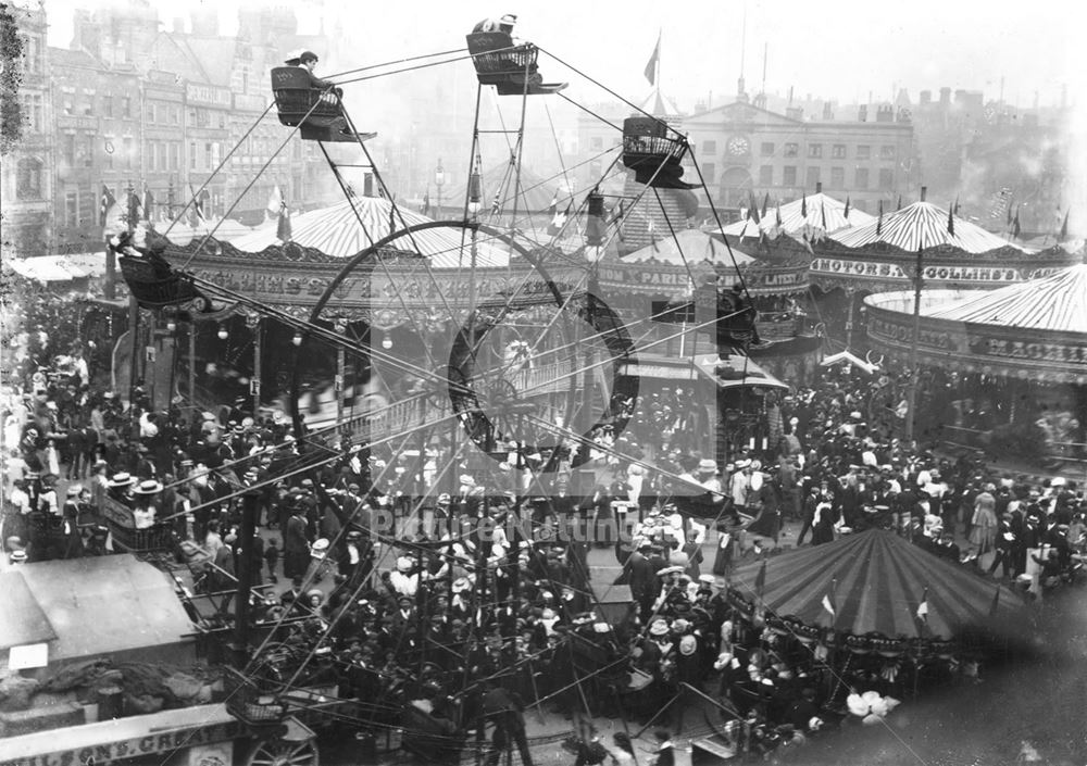 Goose Fair, Market Place, Big Wheel 1907