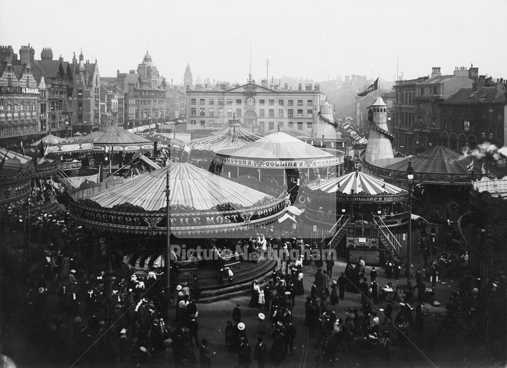 Goose Fair, Market Place, 1906