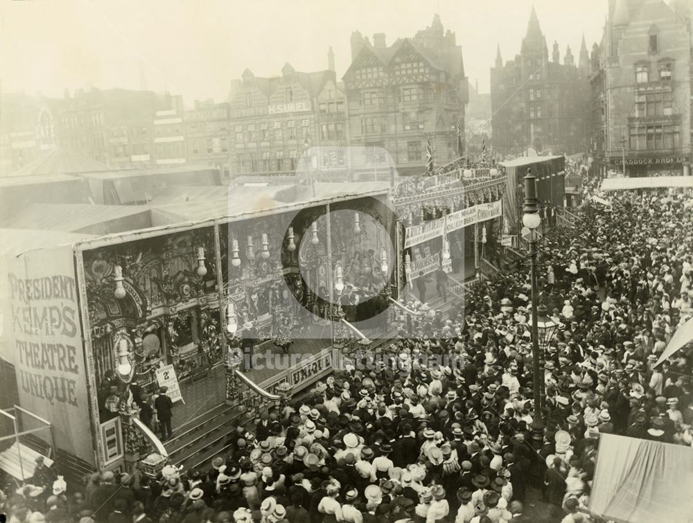 Goose Fair, Market Place , Sideshows 1908-10 ?