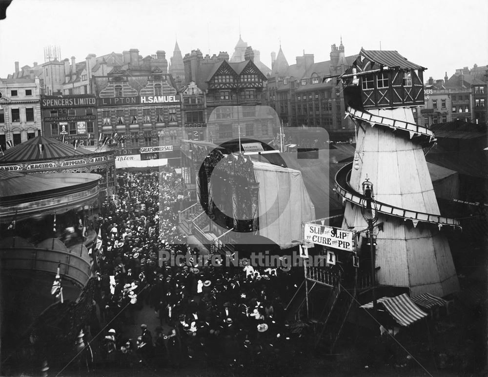 Goose Fair, Market Place 1910