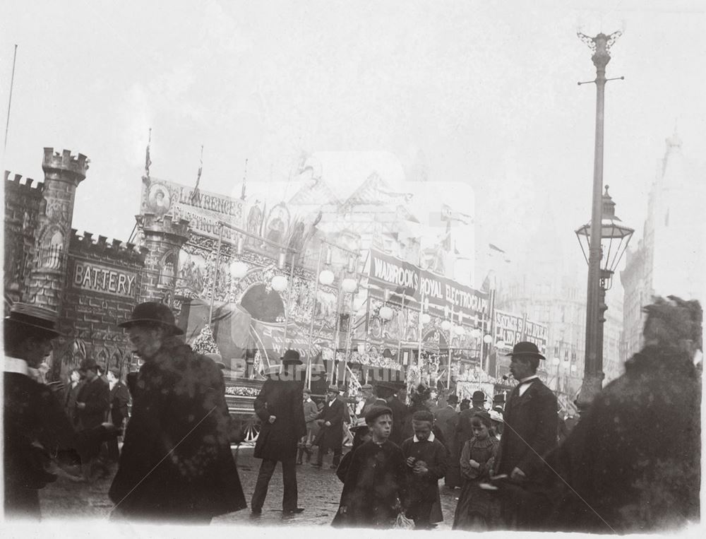 Goose Fair, Market Place , Sideshows 1899