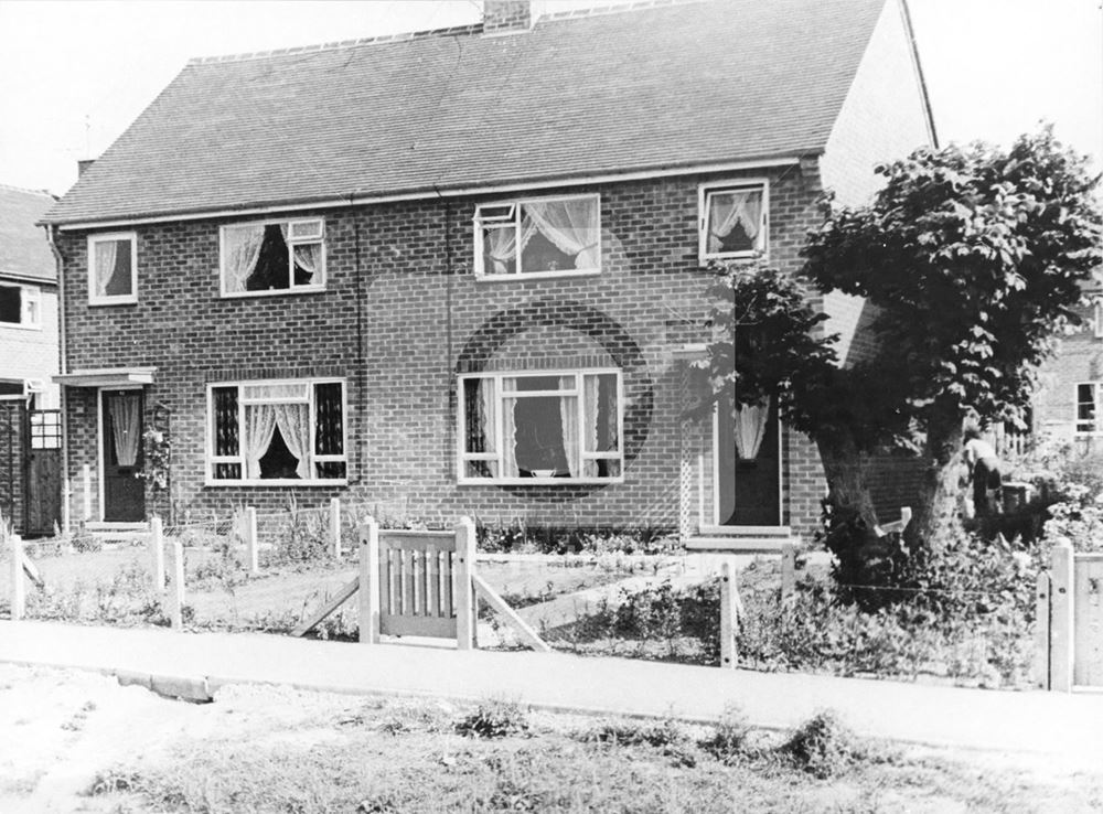 Houses on Clifton Council Housing Estate, in the area once called Glapton