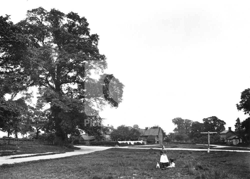 Clifton Village green at the junction of the Nottingham and Glapton roads