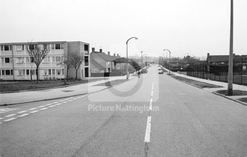 Farnborough Rd, view of houses on Clifton Council Housing Estate