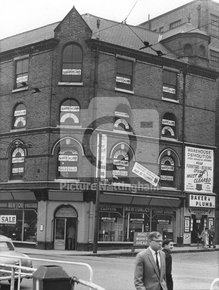 Stanford Street - Greyfriar Gate corner - Baker and Plumbs, and Newtons Furniture store