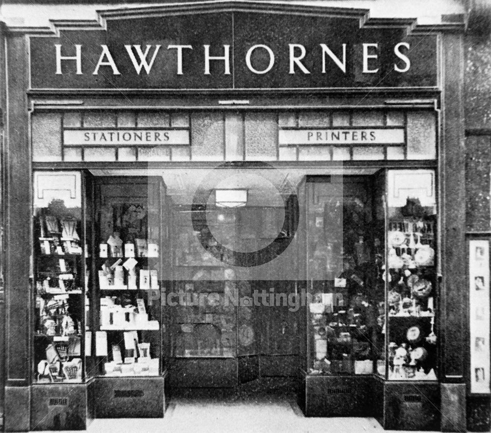 Hawthornes Stationers, Clumber Street, Nottingham