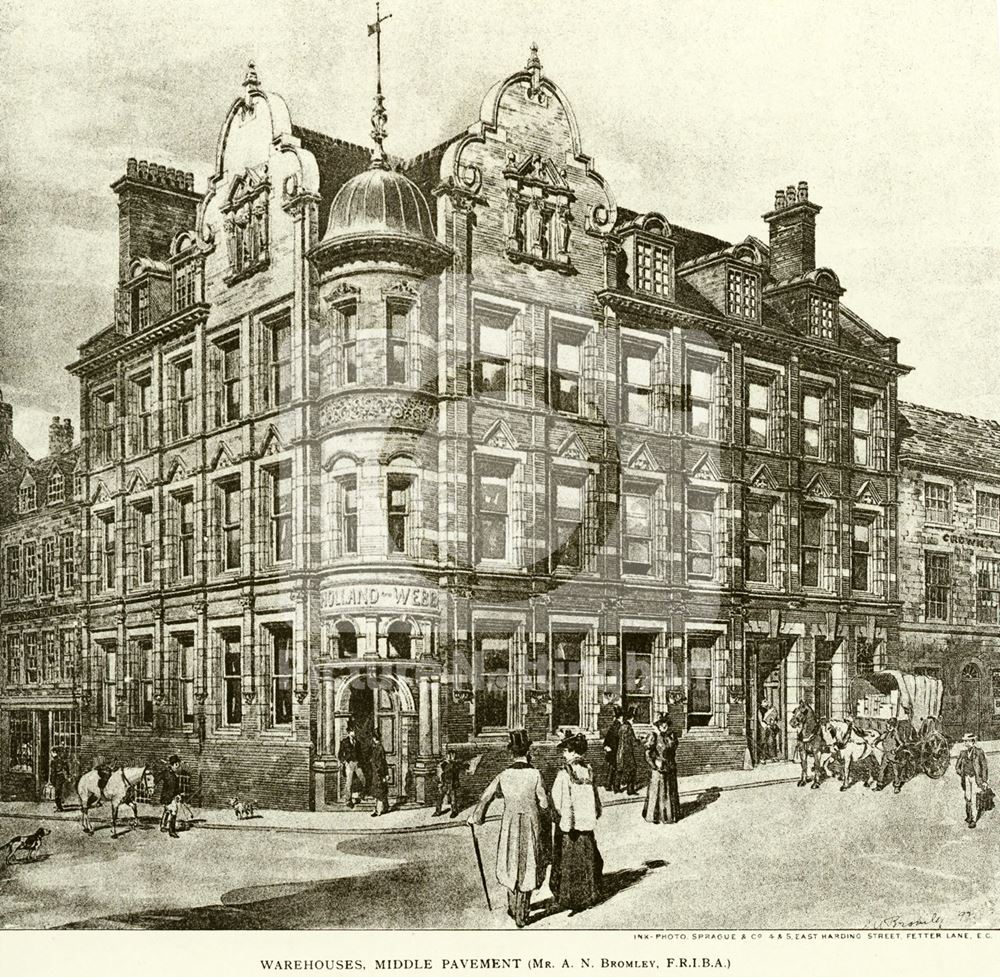 Holland and Webb, Middle Pavement, Lace Market, Nottingham, 1897