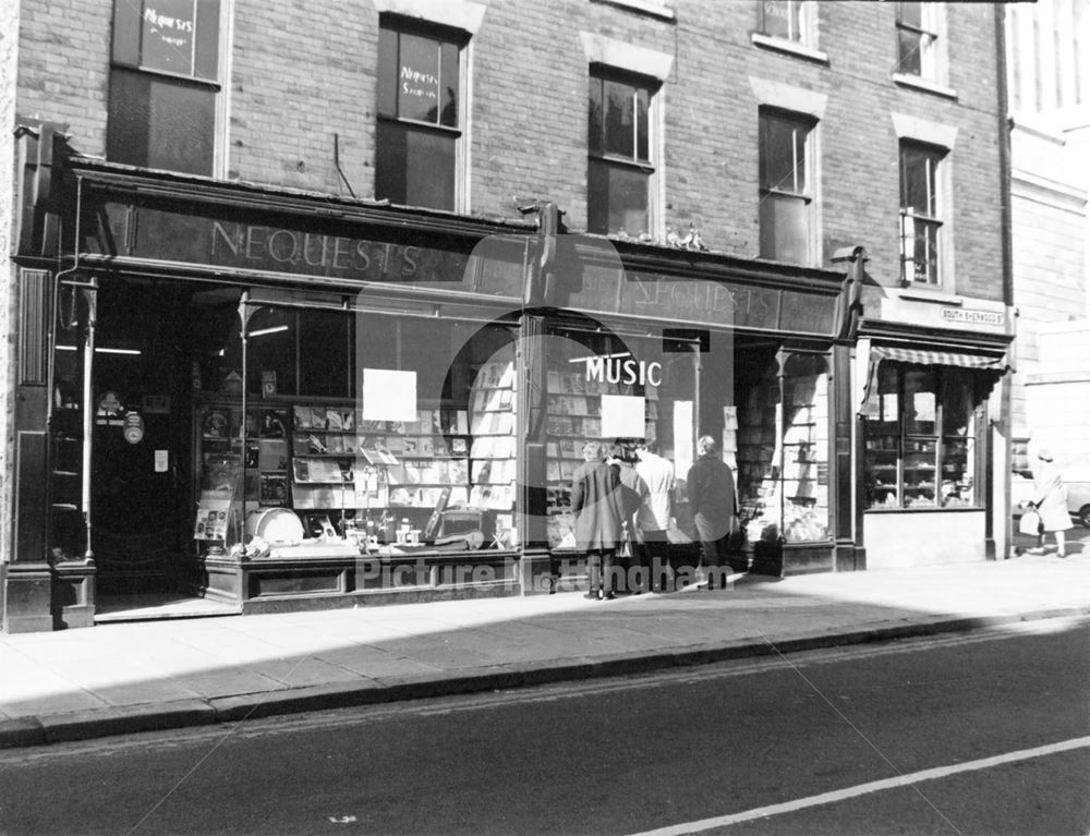 Nequests music shop, South Sherwood Street