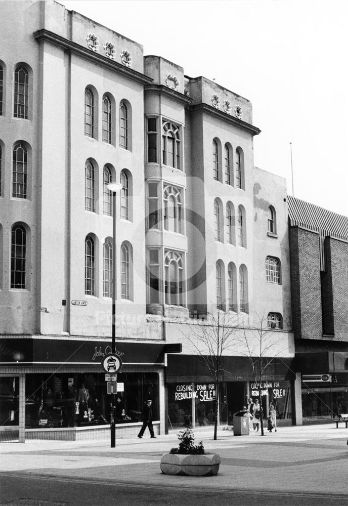 Shops on Lister Gate, Nottingham