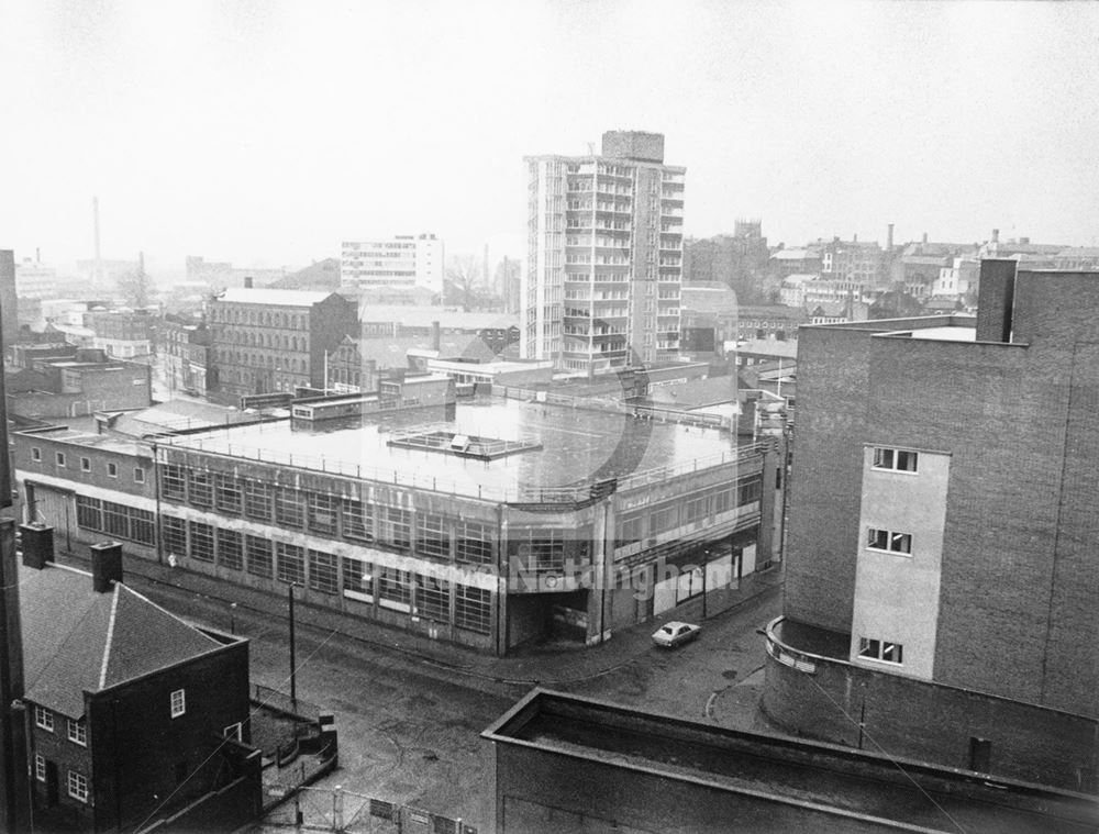 Aerial view of the rear of T Shipside's Ltd Garage