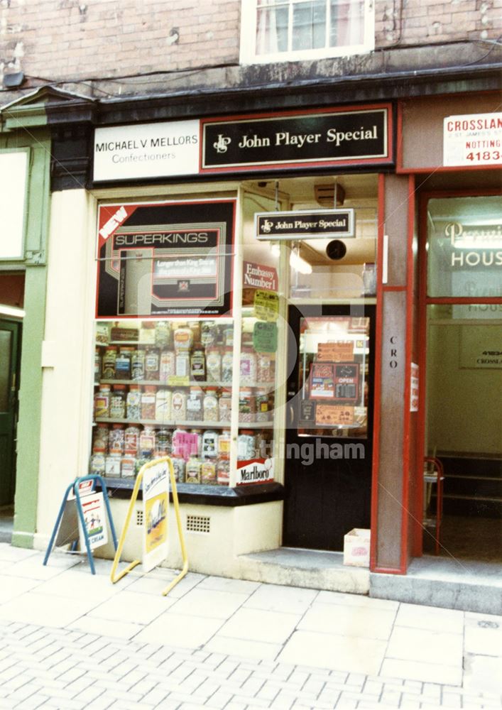 Michael V Mellors, Confectioner, 2 St James' Street