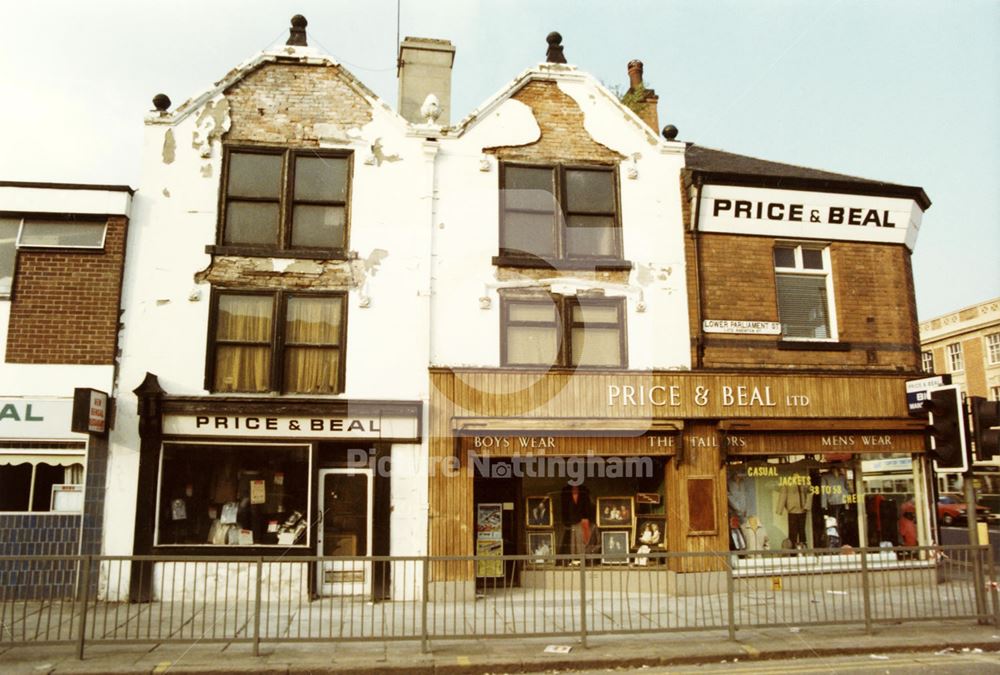 Price and Beal, Mens clothes shop