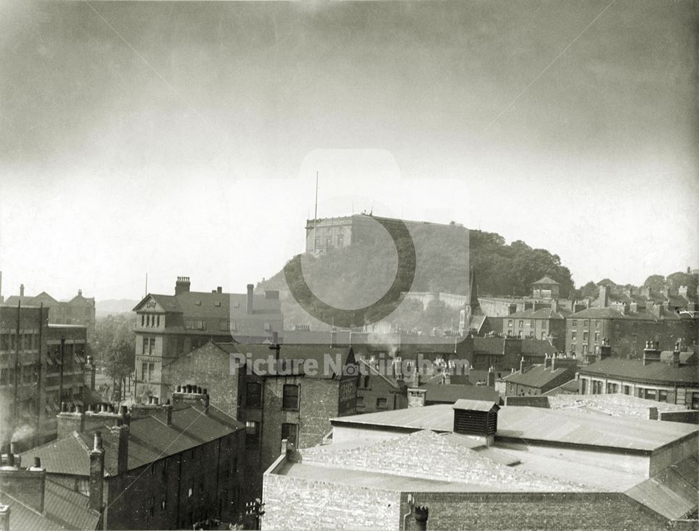 Nottingham Castle from Carrington Street, 1930