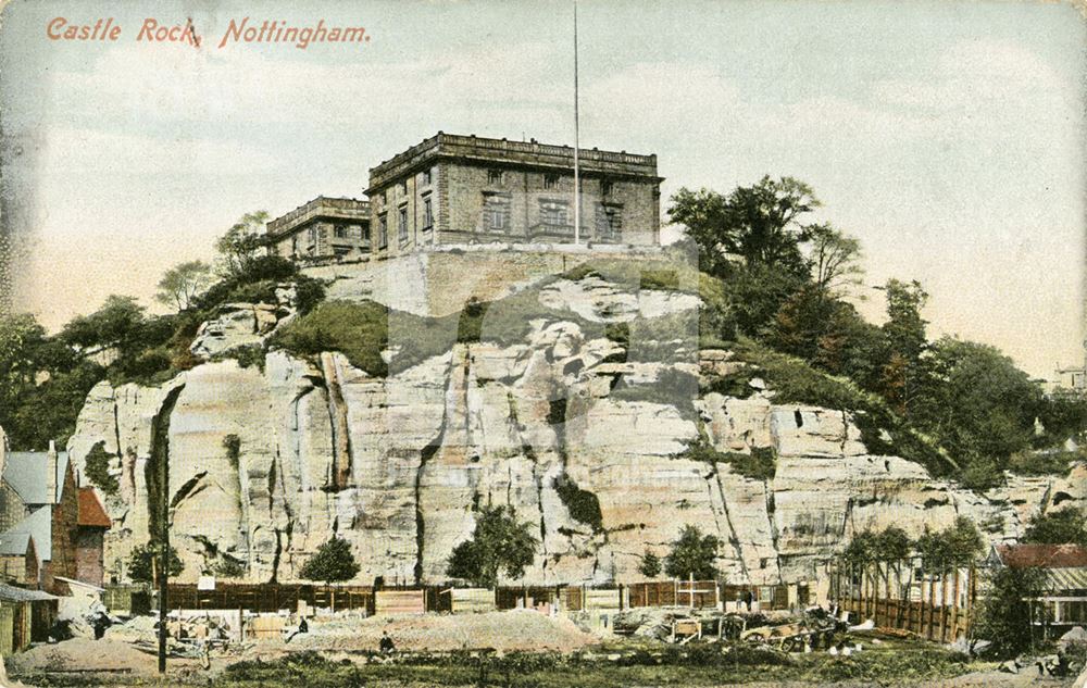 Nottingham Castle from the south