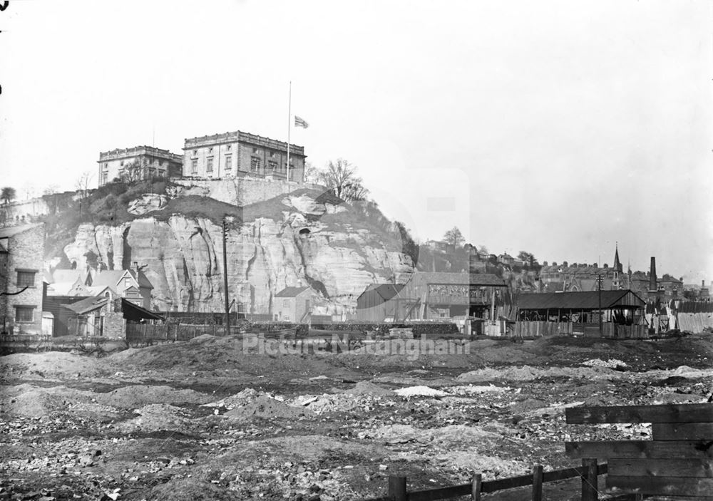 Nottingham Castle from the south-west c1901?