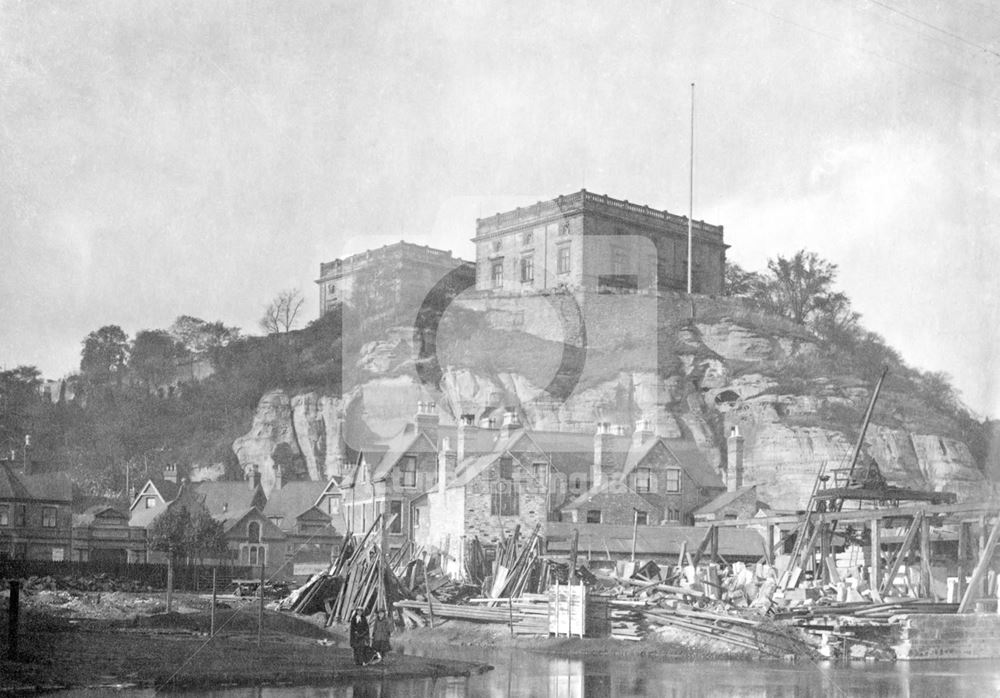 Nottingham Castle from the south-west c1890's