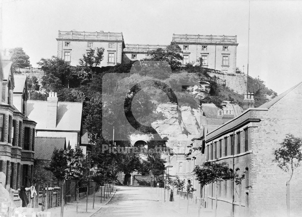 Nottingham Castle from the west c1890 ?