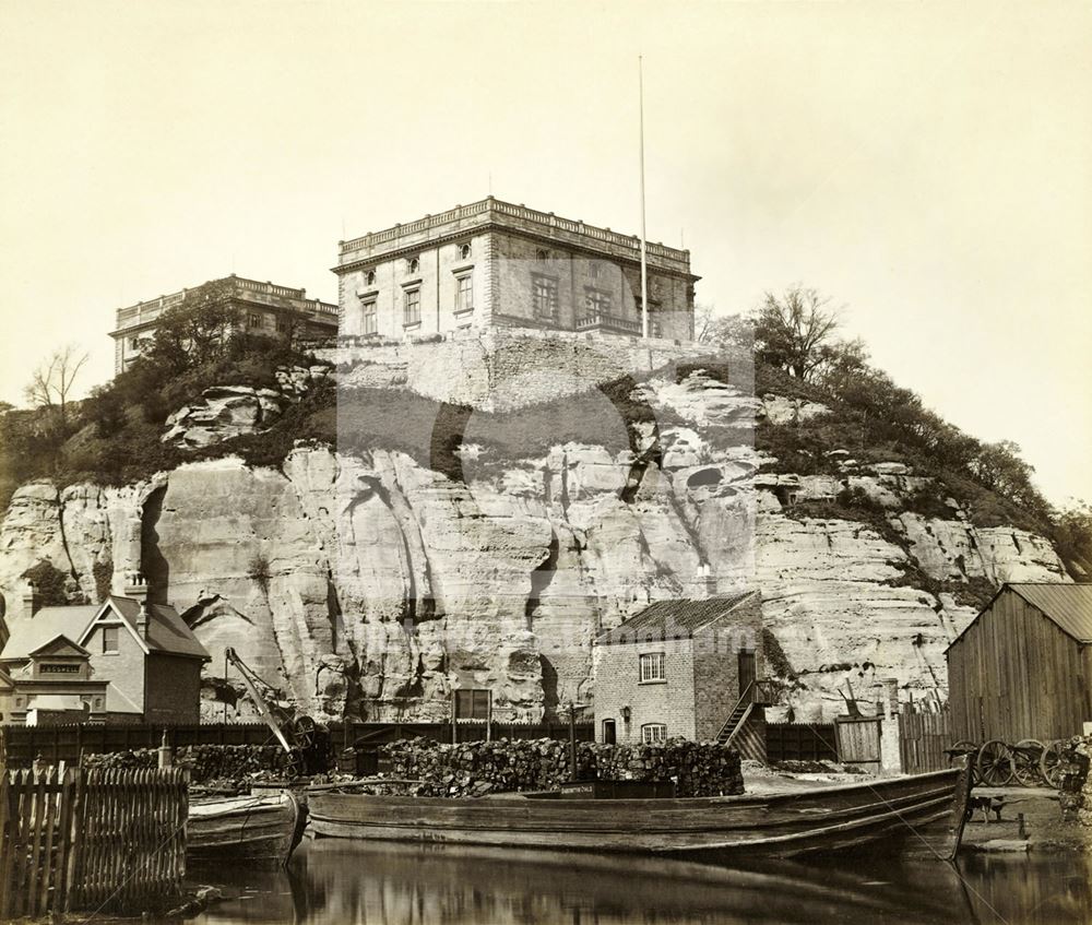 Nottingham Castle from the south-west c1880