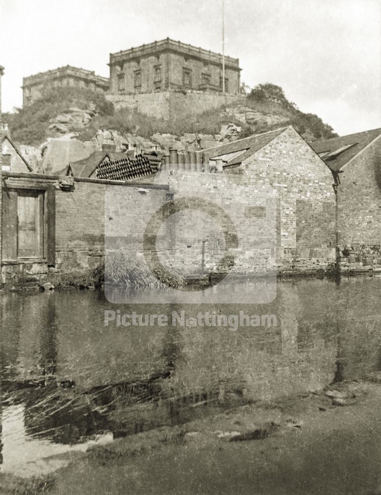 Nottingham Castle, viewed from the south-west c 1880