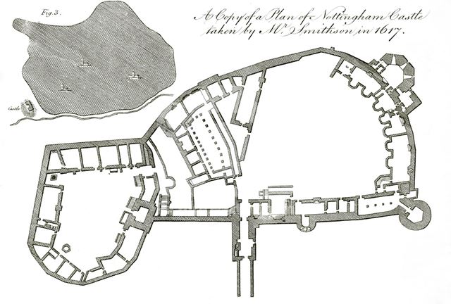 Nottingham Castle Plan Viewed From The East C 1617   52898.1.640.640.UNPAD 