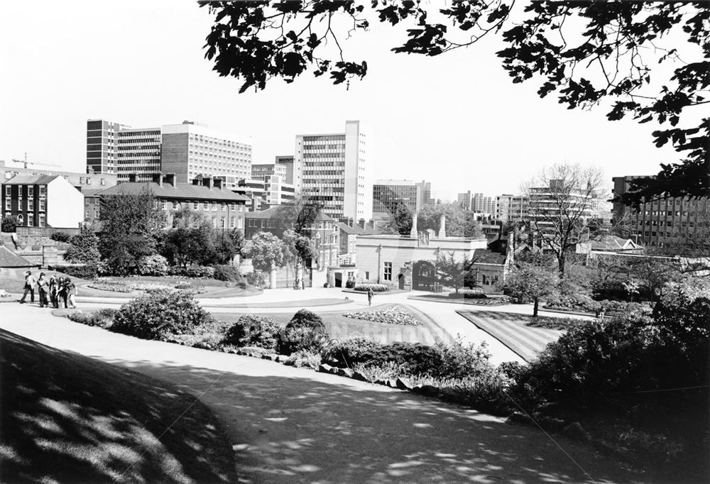 Nottingham Castle grounds and Gatehouse