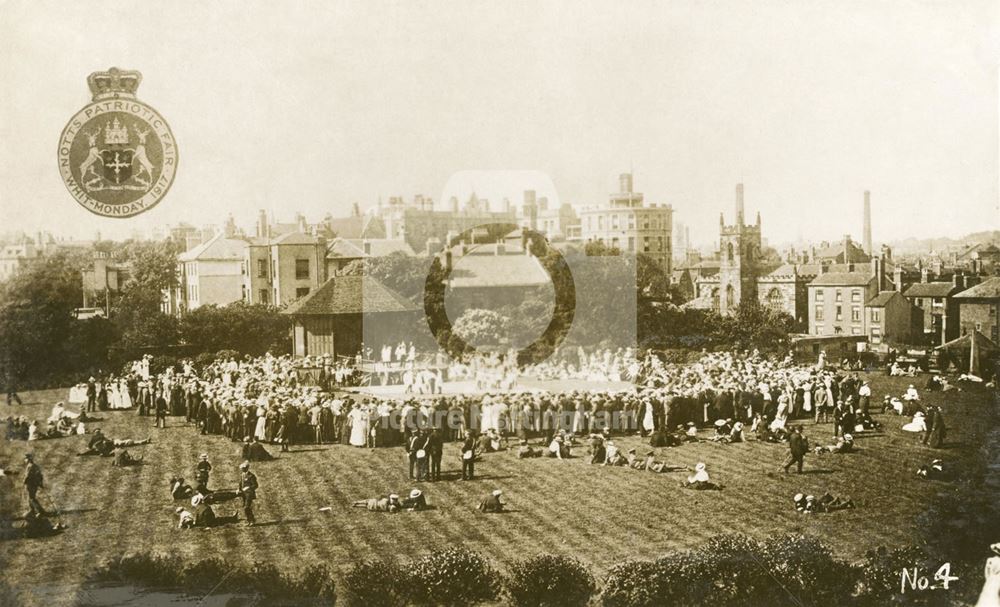 Notts. Patriotic Fair (during World War 1) Nottingham Castle grounds 1917